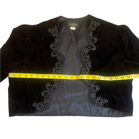 David Rose cropped vintage bolero, Black, Large - Picture 6 of 7